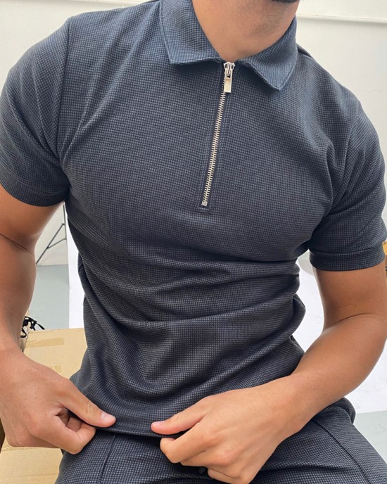 Men's polo short sleeve shirt HE1403-03-03 Men's polo short sleeve shirt HE1403-03-03