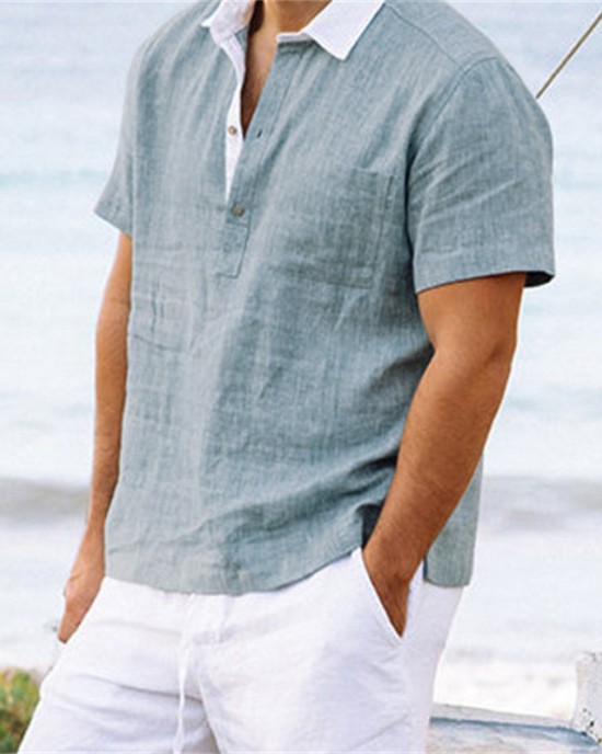Men's button down polo shirt HE1510-01-03 Men's button down polo shirt HE1510-01-03