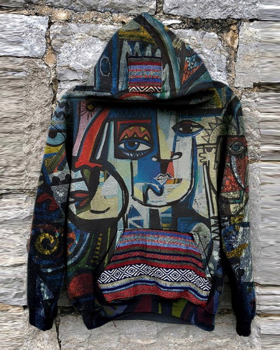 Men's printed graphic hooded top HE1601-01-03 Men's printed graphic hooded top HE1601-01-03