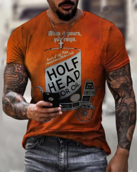 Round neck slim fit printed short sleeve men's HE1605-01-02 Round neck slim fit printed short sleeve men's HE1605-01-02