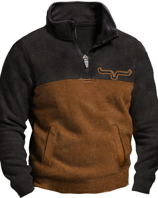 Men's casual stand collar long sleeve sweatshirt Men's casual stand collar long sleeve sweatshirt
