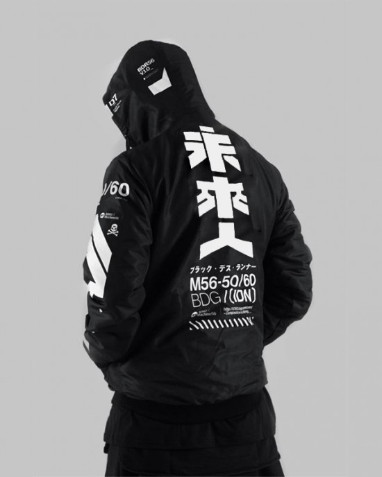 Black city ninja trendy men's hooded sweatshirt HF0118-02-01 Black city ninja trendy men's hooded sweatshirt HF0118-02-01