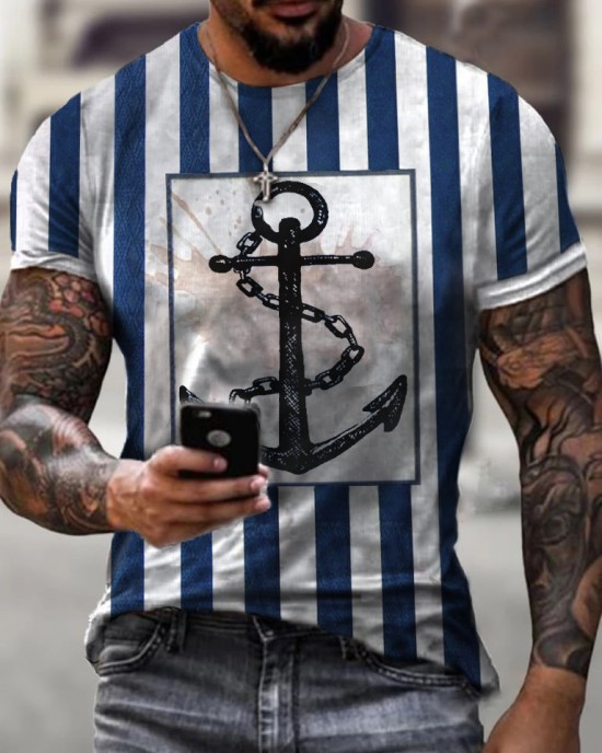 Digital printed casual T-shirt HF3113-02-01 Digital printed casual T-shirt HF3113-02-01